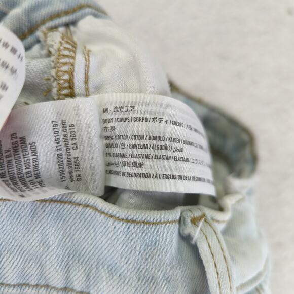 Abercrombie & Fitch The '90s Straight Ultra High-rise Jeans Women's 25 Carpenter - Picture 8 of 8